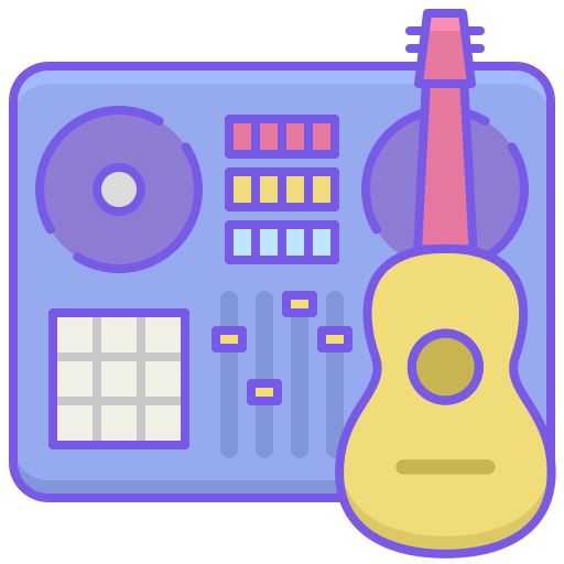 dj mixer Flaticons Lineal Color icon