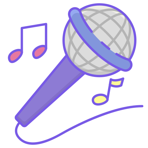 microphone Flaticons Lineal Color Icône