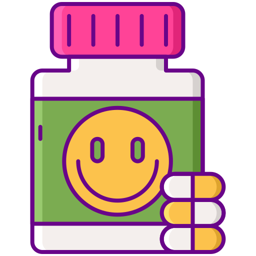 Antidepressant Flaticons Lineal Color icon
