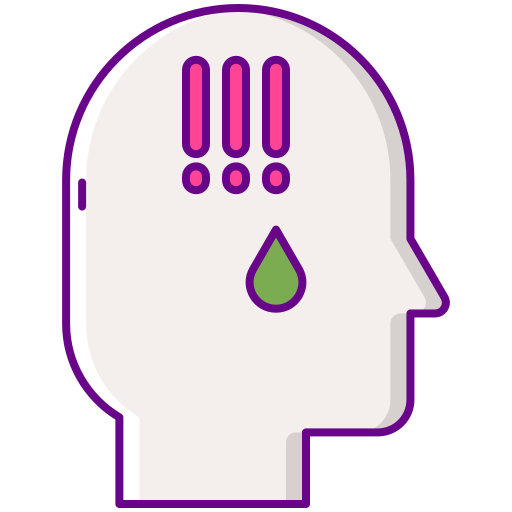 Anxiety Flaticons Lineal Color icon