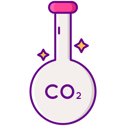 이산화탄소 Flaticons Lineal Color icon