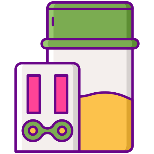 Drug test Flaticons Lineal Color icon