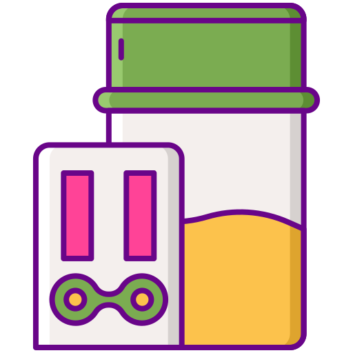 약물 검사 Flaticons Lineal Color icon