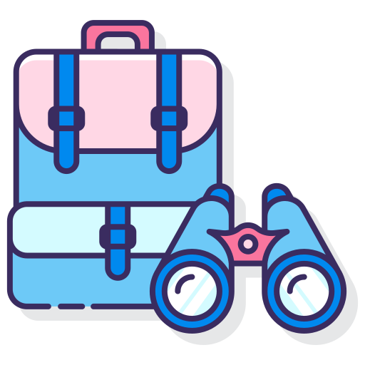 rucksack Flaticons Lineal Color icon