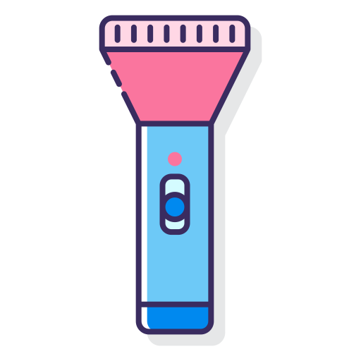 Flashlight Flaticons Lineal Color icon