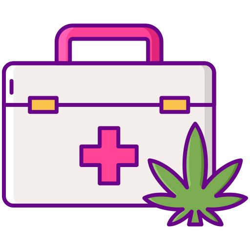 cannabis Flaticons Lineal Color icona