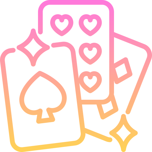 cartas de póquer Generic gradient outline icono