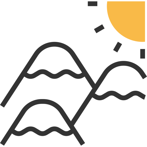 Mountains Meticulous Yellow shadow icon