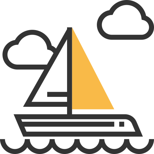 Sailboat Meticulous Yellow shadow icon