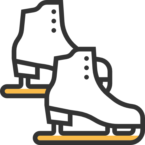 patinar sobre hielo Meticulous Yellow shadow icono