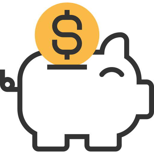 Piggy bank Meticulous Yellow shadow icon