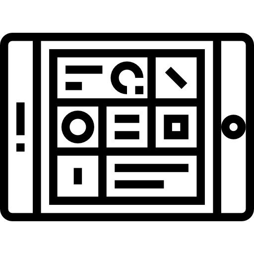 tablette Meticulous Line icon