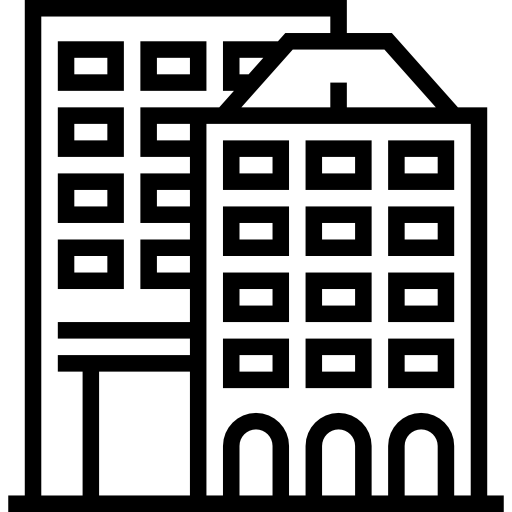 gebouwen Meticulous Line icoon