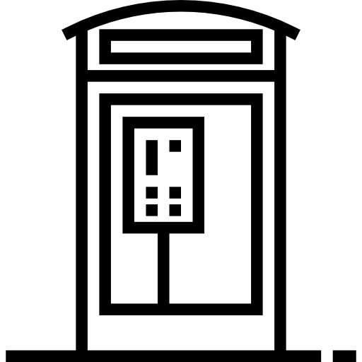 Phone booth Meticulous Line icon