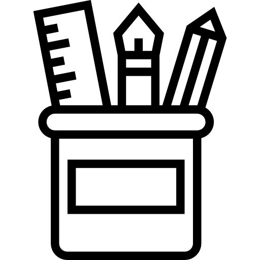 caja de lápices Meticulous Line icono
