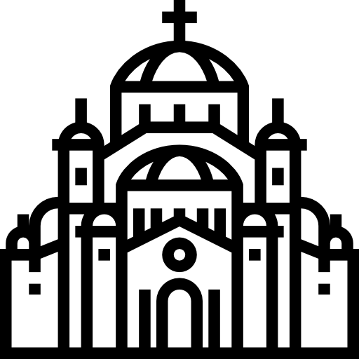 catedral de são sava Meticulous Line Ícone