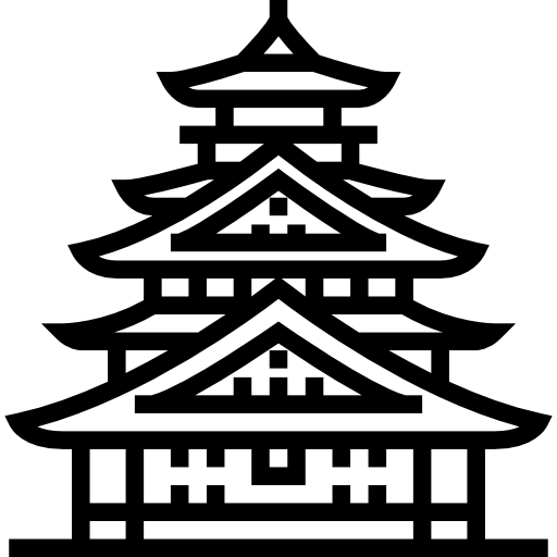 오사카 성 Meticulous Line icon