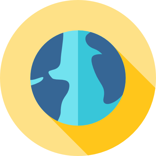Planet earth Flat Circular Flat icon