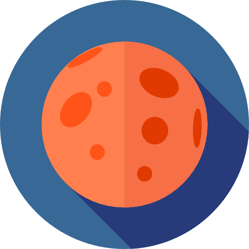 火星 Flat Circular Flat icon