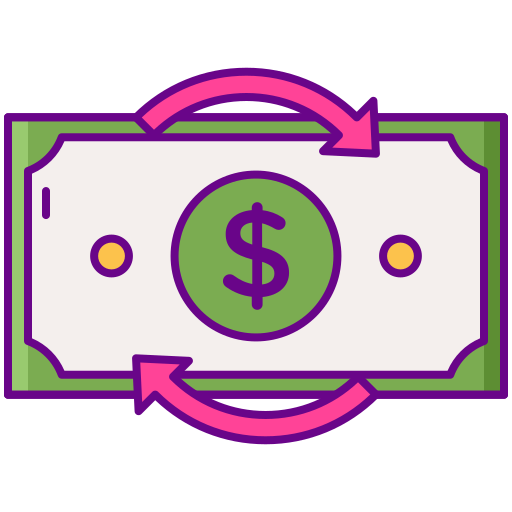 Devolución de dinero Flaticons Lineal Color icono