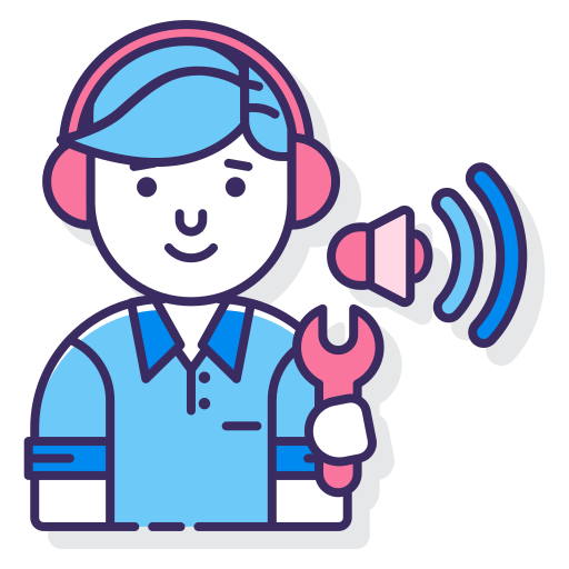 Audio engineer Flaticons Lineal Color icon