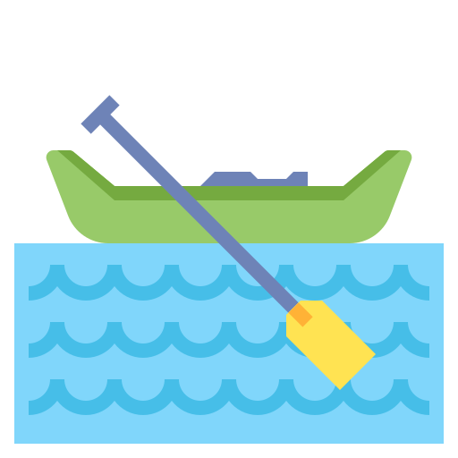 Canoa Flaticons Flat icono