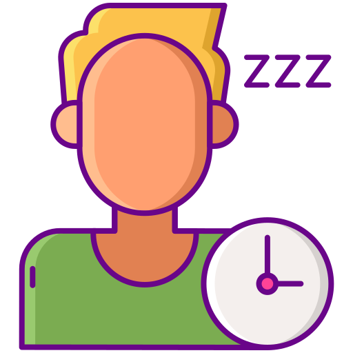 Sleep disorder Flaticons Lineal Color Ícone