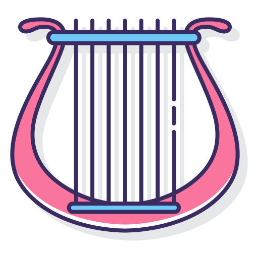 harpe Flaticons Lineal Color Icône