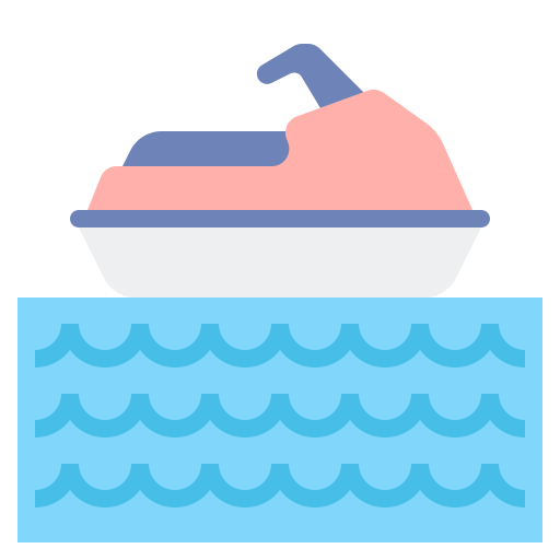 skuter wodny Flaticons Flat ikona