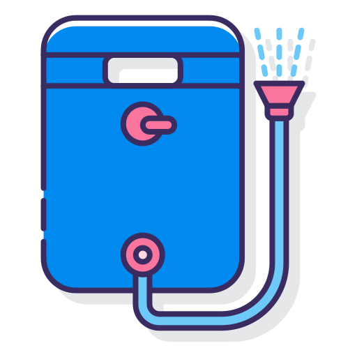 Shower bag Flaticons Lineal Color icon
