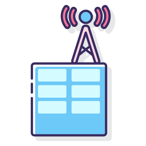 radiosender Flaticons Lineal Color icon