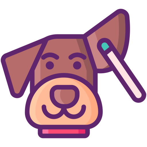 Собака Flaticons Lineal Color иконка