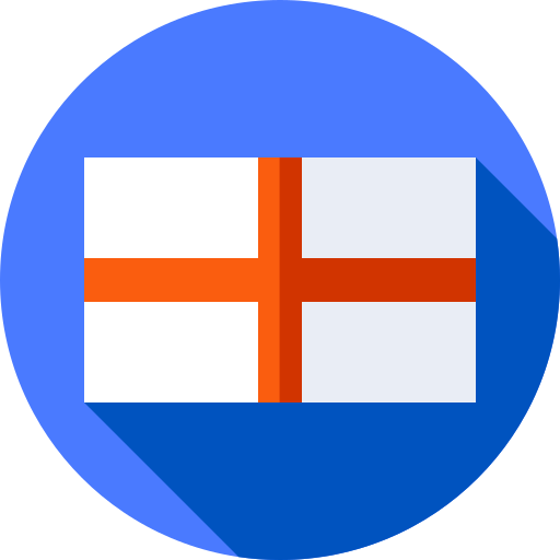 Inglaterra Flat Circular Flat icono