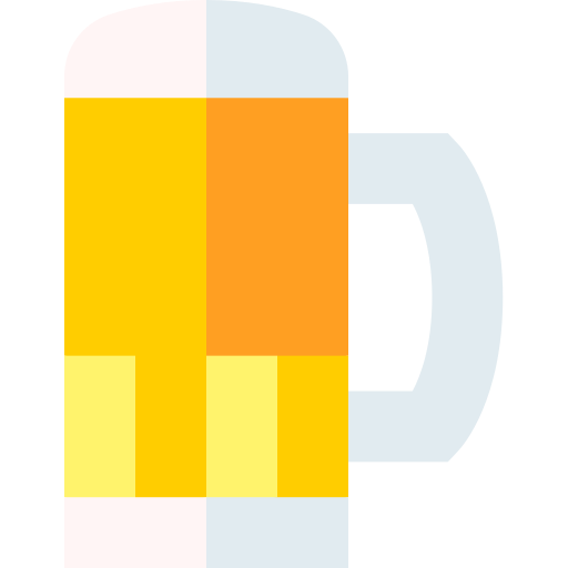 맥주 잔 Basic Straight Flat icon