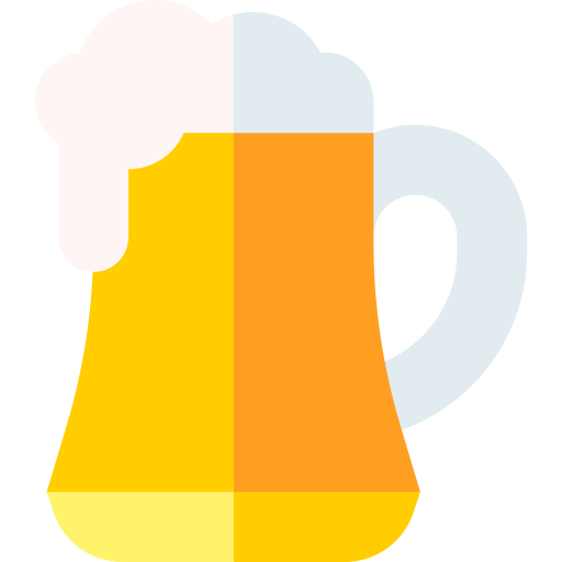 Beer mug Basic Straight Flat icon