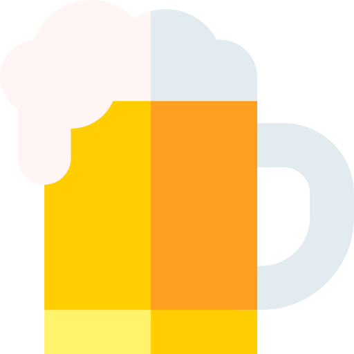 맥주 잔 Basic Straight Flat icon