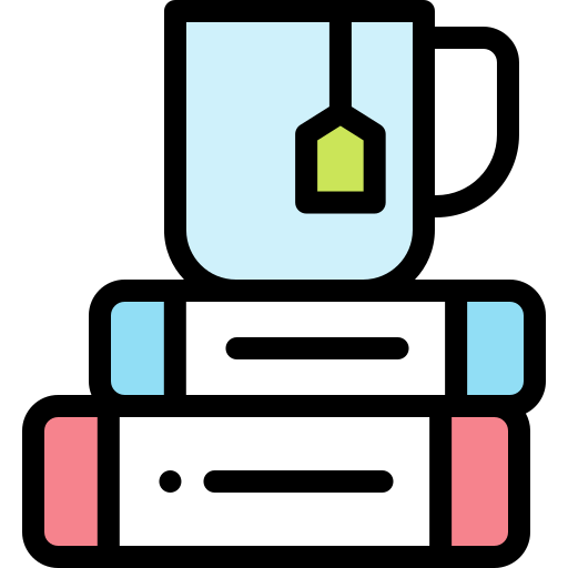 티컵 Detailed Rounded Lineal color icon