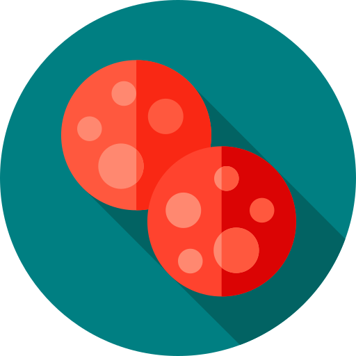Pepperoni Flat Circular Flat icono