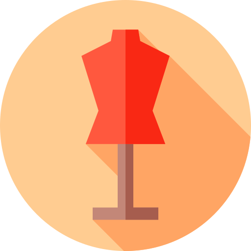 Maniquí Flat Circular Flat icono