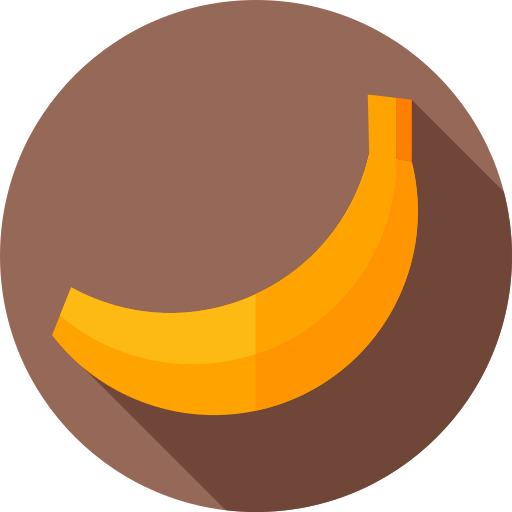 Banana Flat Circular Flat icono