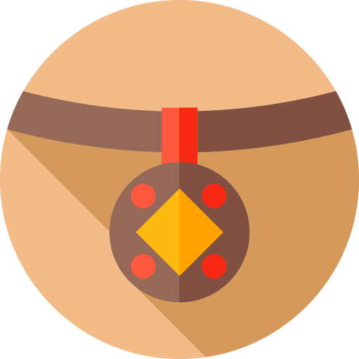 halskette Flat Circular Flat icon