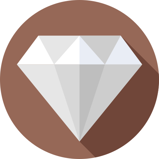 diamant Flat Circular Flat Icône