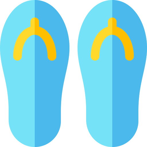 Flip flops Basic Rounded Flat Ícone