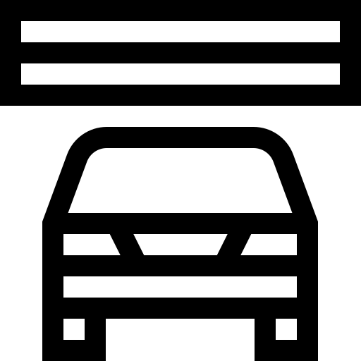 parking Basic Straight Lineal Icône