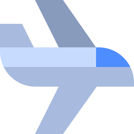 Aeropuerto Basic Straight Flat icono