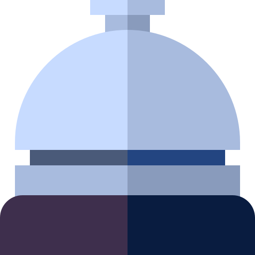 Reception bell Basic Straight Flat icono