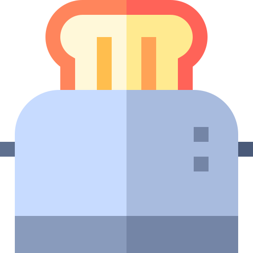 Toaster Basic Straight Flat Ícone