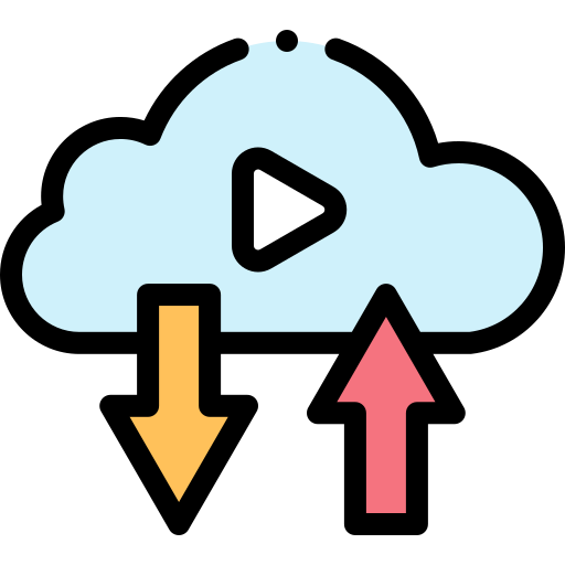 구름 Detailed Rounded Lineal color icon