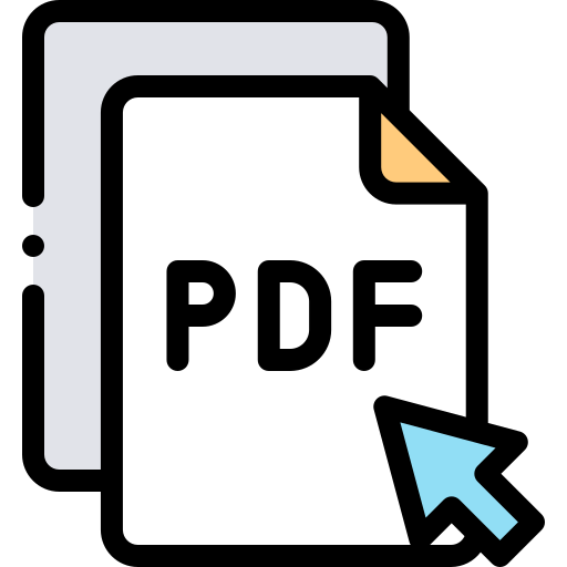 pdf Detailed Rounded Lineal color icon