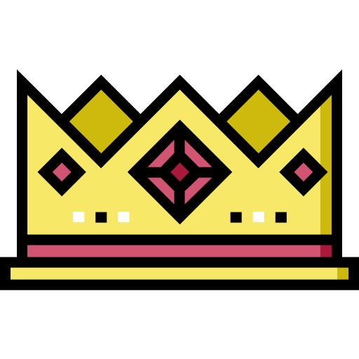 korona Detailed Straight Lineal color ikona